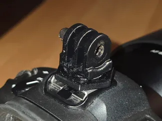 GoPro mount adapter for hotshoe with screw