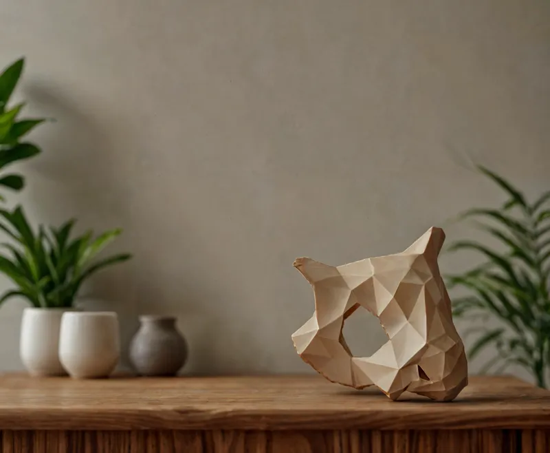 Cubone skull lowpoly