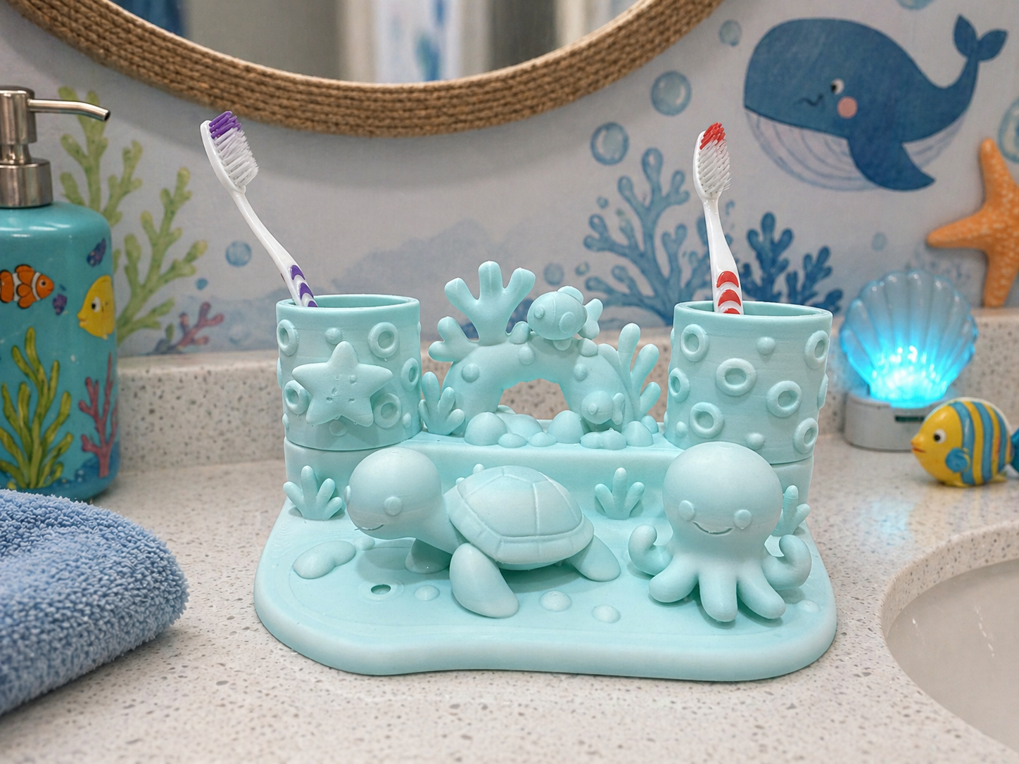 Ocean Life Toothbrush Holder