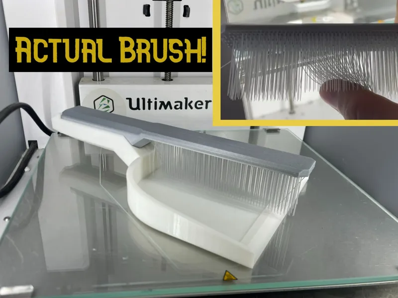 Fully Printable Brush + Dustpan (Print in Place)