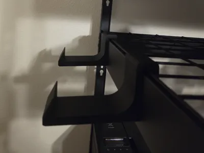 RC Car hangers for storage shelf