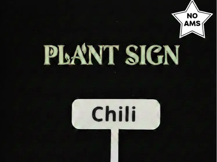 Plant Sign - Free 3D Print Model - MakerWorld