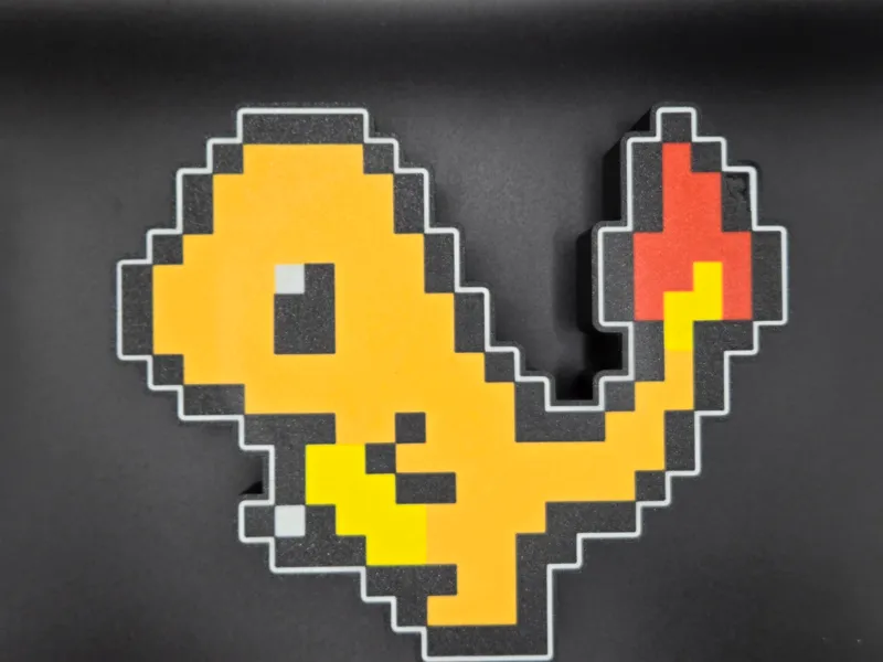 Pixel Charmander light box