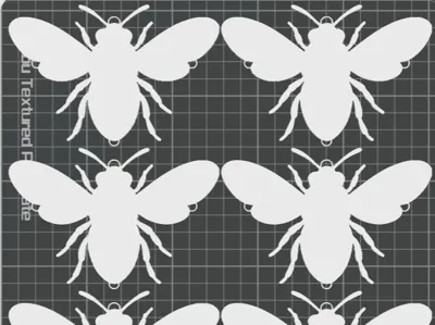 Suncatcher Bee - Mosaic base