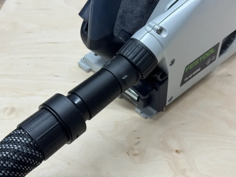 Parametric adapter: shopvac -> Festool tracksaw