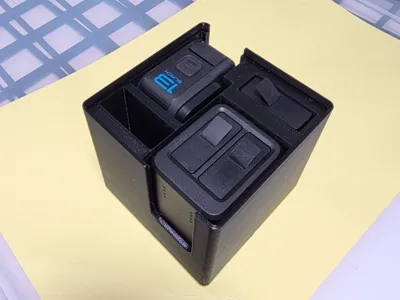 Gridfinity Hero 13 Black and Batteries (stackable)