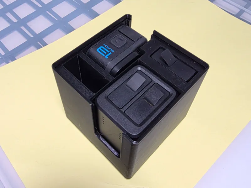 Gridfinity Hero 13 Black and Batteries (stackable)