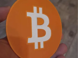Bitcoin cup coaster
