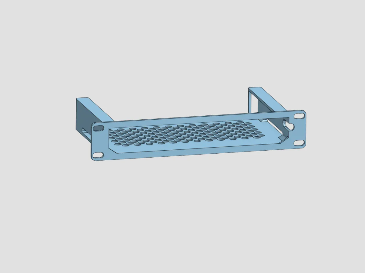 Mini Rack For Fiber Rack 10in Mini Rack - UCG-Fiber 1U Mount - Free 3D Print Model - MakerWorld