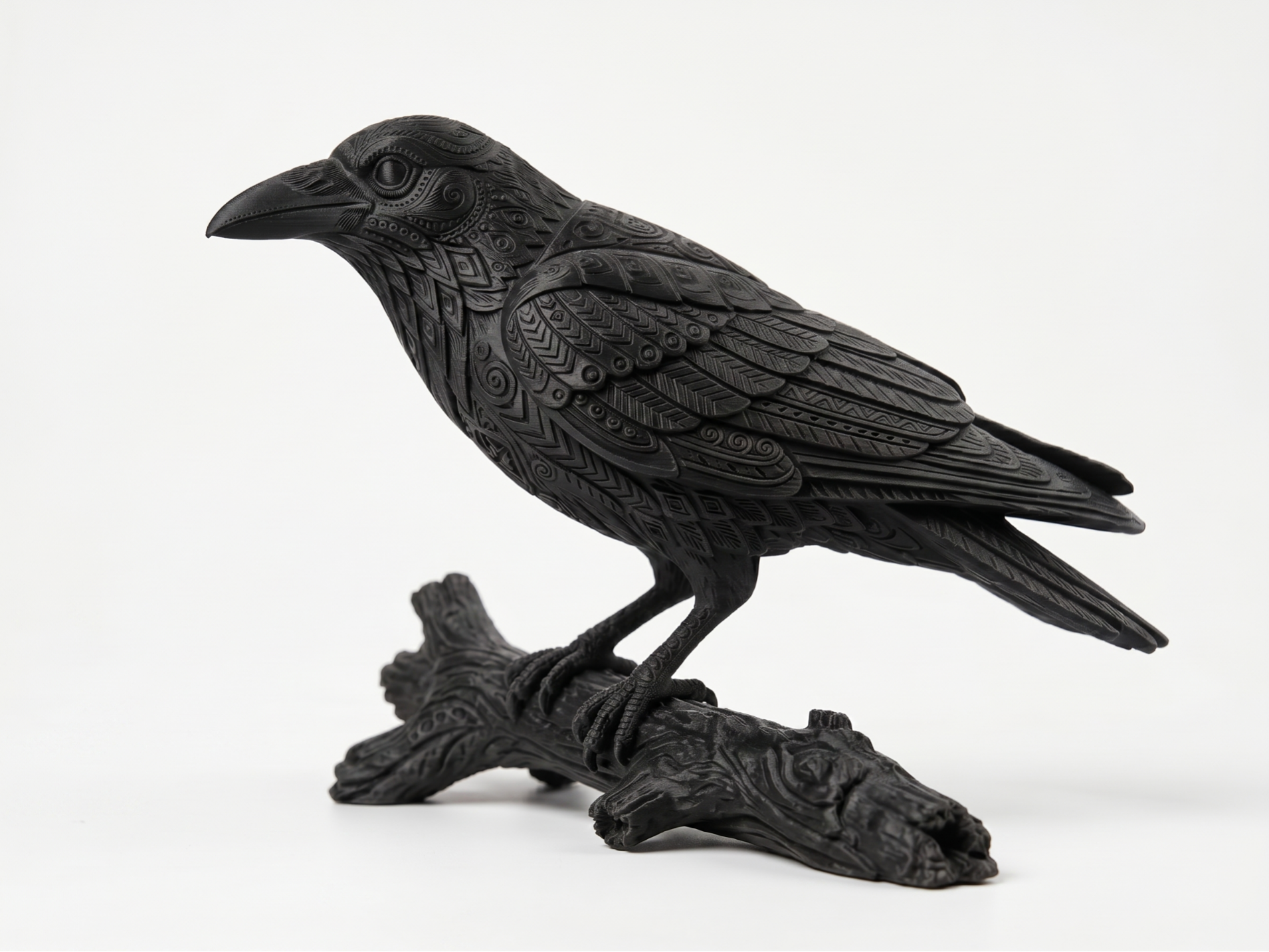 Mystic Carved Raven