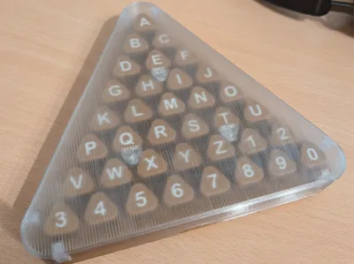 Lid for Alphanumerical Stamp Case