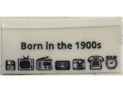 DragonCon badge ribbon - Born in the 1900s