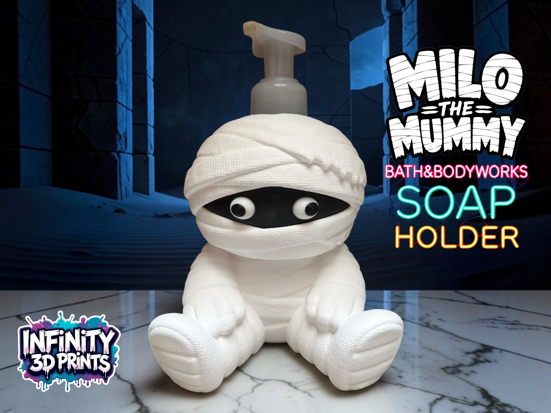 MILO THE MUMMY - BATH AND BODYWORKS SOAP HOLDER - 1