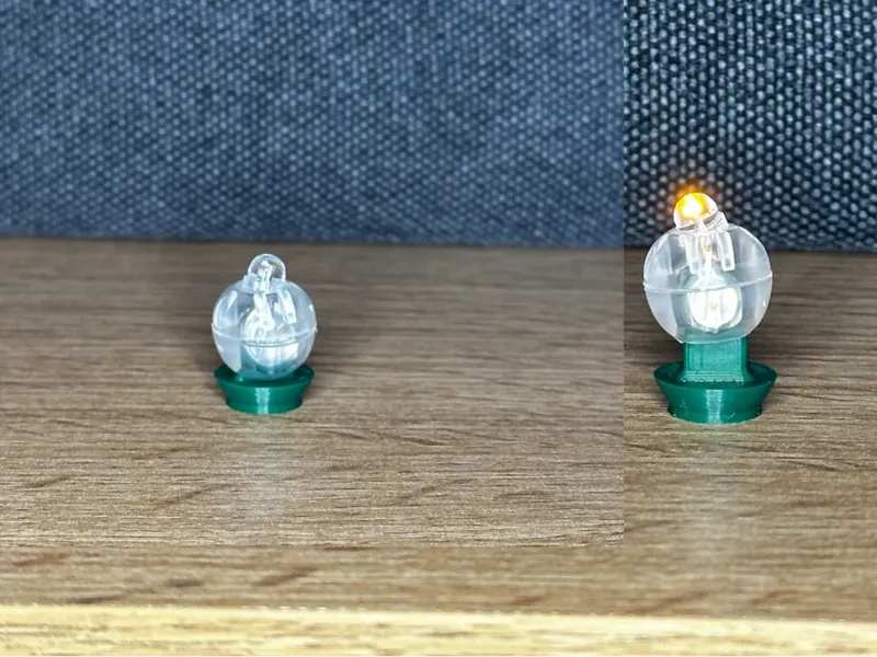 Ballonlicht Halter und Schalter