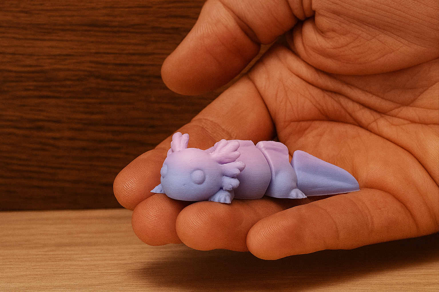 Miniatura 3 do modelo 3D Cute Axolotl – Articulated