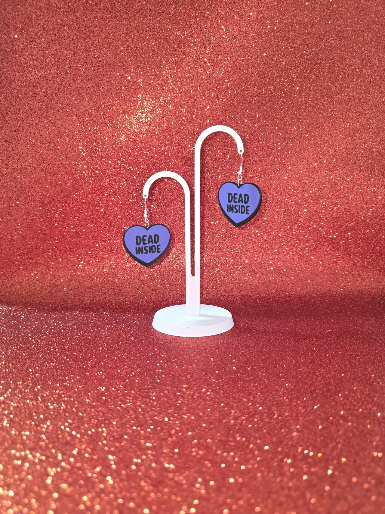 Dead inside earrings view 3