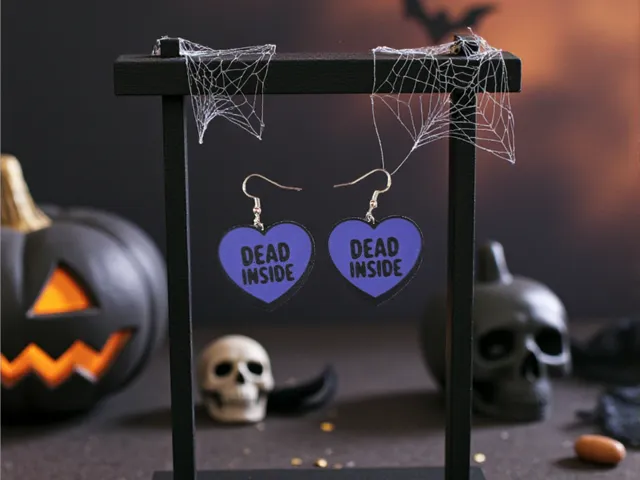 Dead inside earrings
