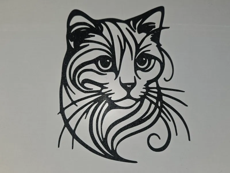 Line Art Cat wall decoration