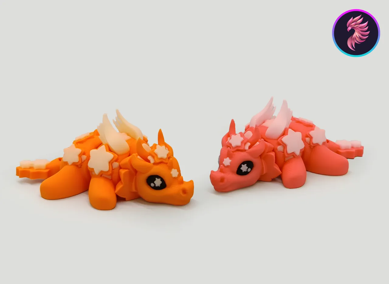 Tiny Starry Flexi Dragon view 2