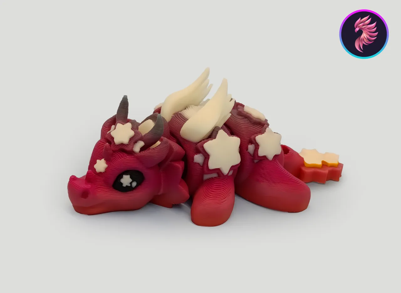 Tiny Starry Flexi Dragon view 3