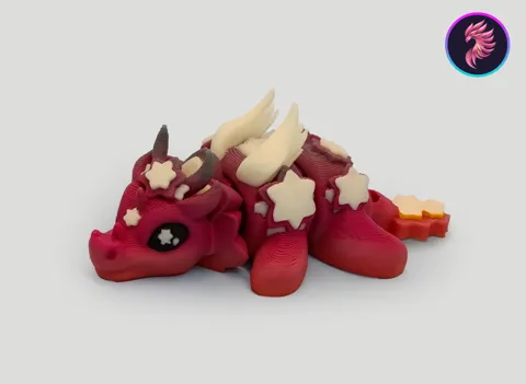 Tiny Starry Flexi Dragon view 3