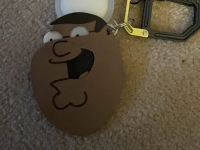 african american peter griffin keychain