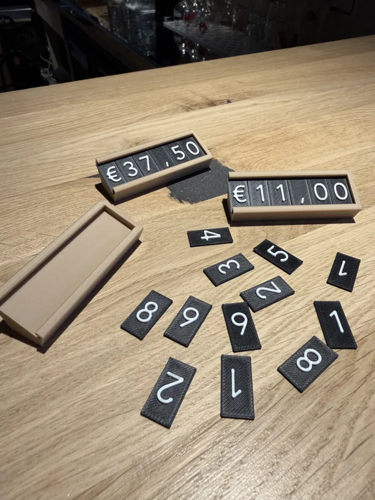 Price Tag Decoder Modular Price Tag System (5 / 6 / 7 Digit) - Free 3D Print Model ...