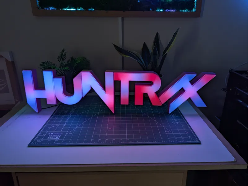 Huntrix large LED sign 830m x 200mm