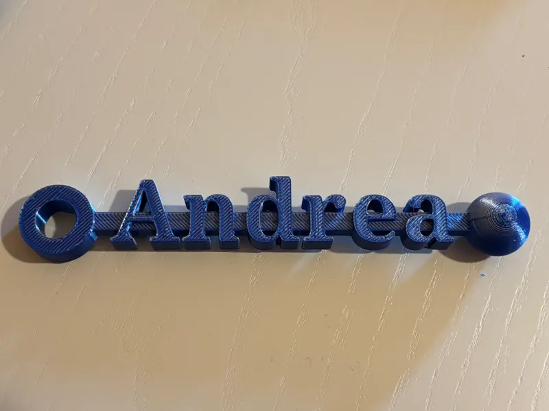 portachiavi grande nome andrea