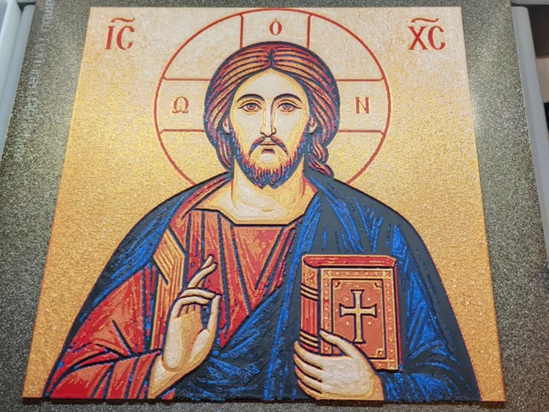 Jesus Christ Pantocrator hueforge