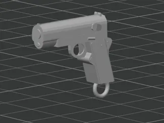 Pistol-keychain