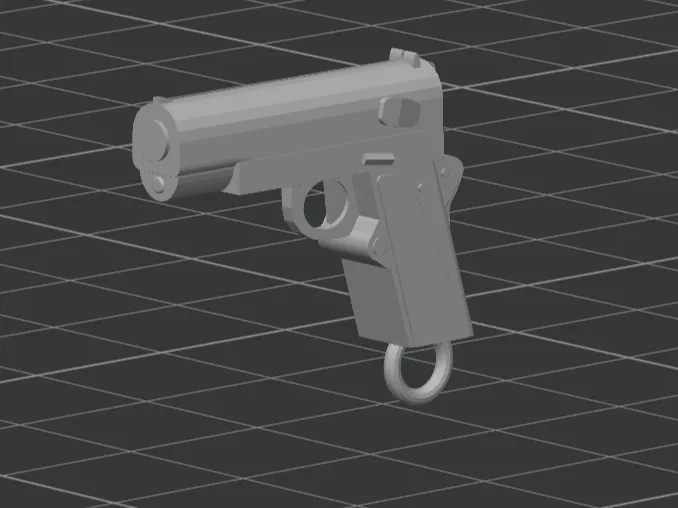 Pistol-keychain