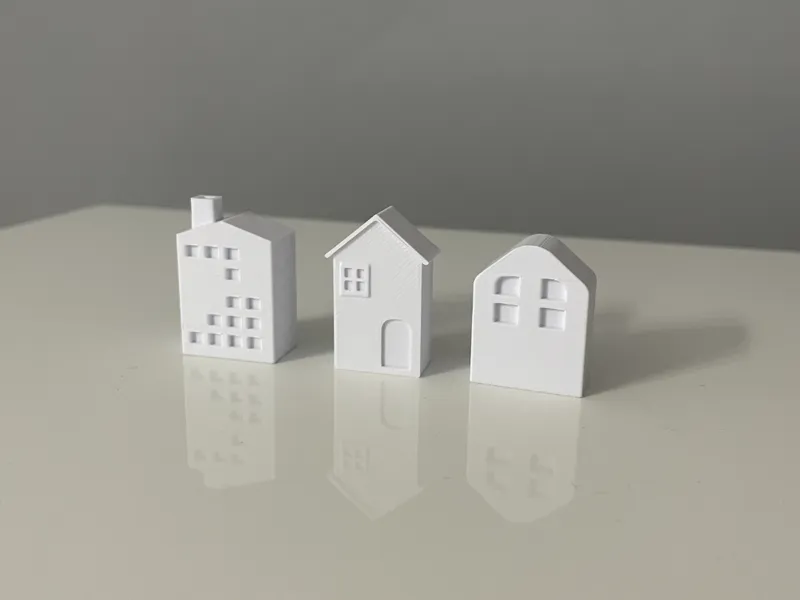 Refrigerator Magnets Mini Houses