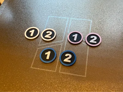 Enemy Token D&D - High Quality Numbered Token Set 