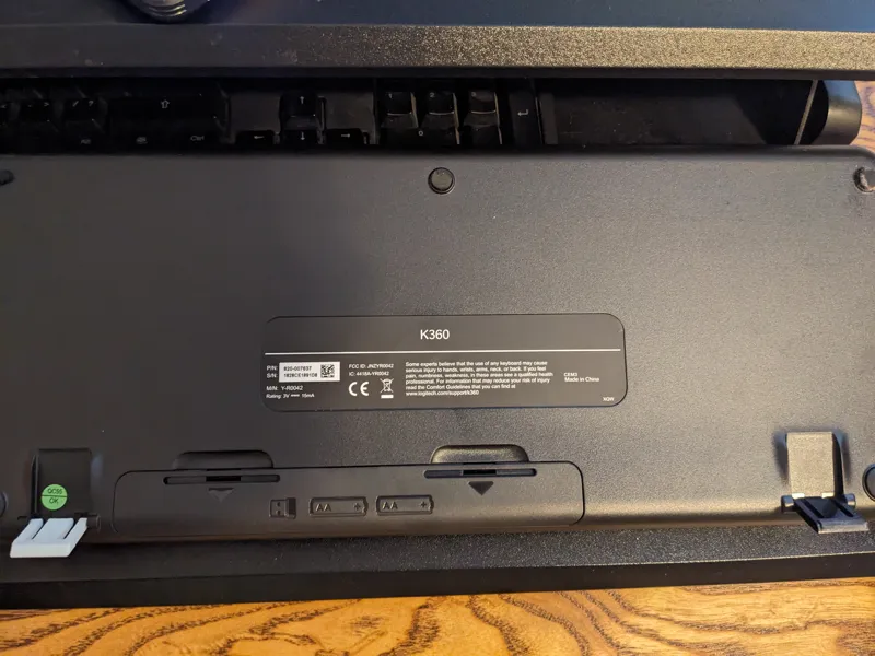 Logitech K360 leg replacement