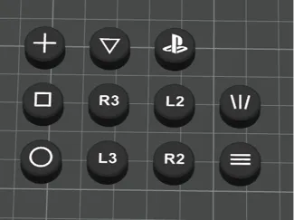 Button Caps Fanatec Formula 2.5 x PS