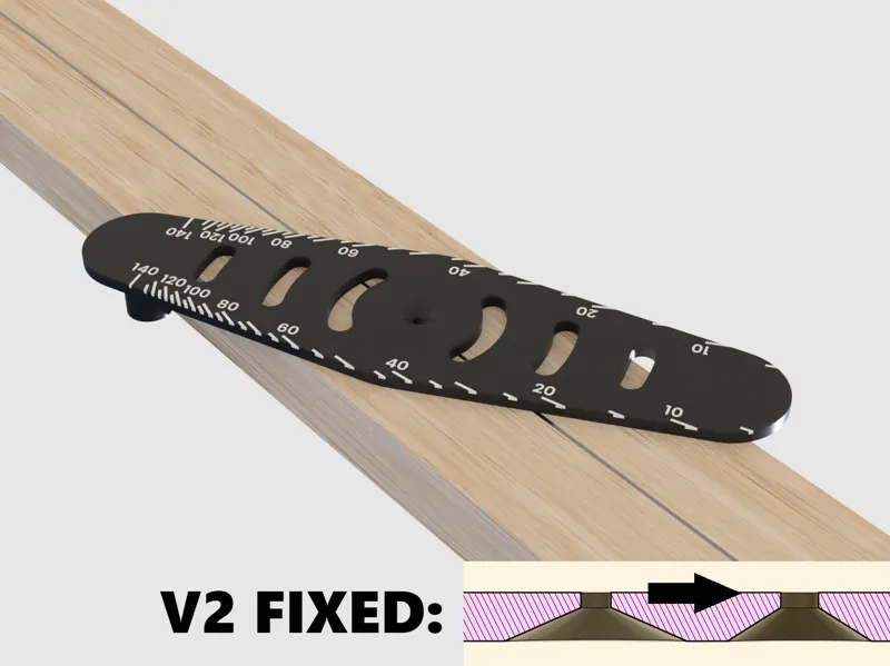 Center Finder with Built-In Width Ruler 140mm