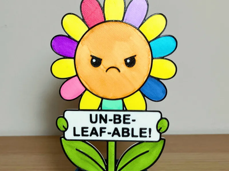 “Un-Be-Leaf-Able!” Daisy Colouring Activity