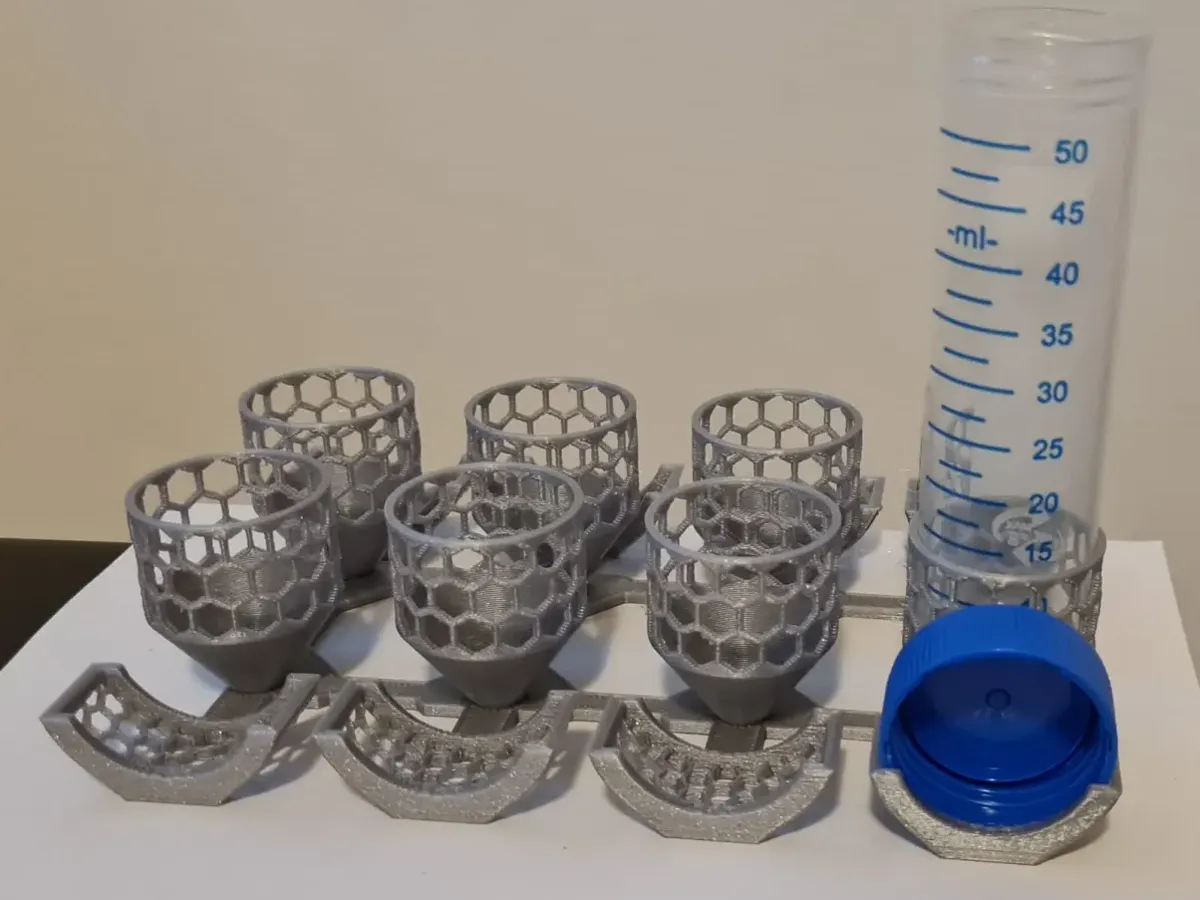 Portoir 2x4 pour tubes 50 mL