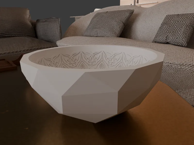 Low Poly Bowl with Sicilian