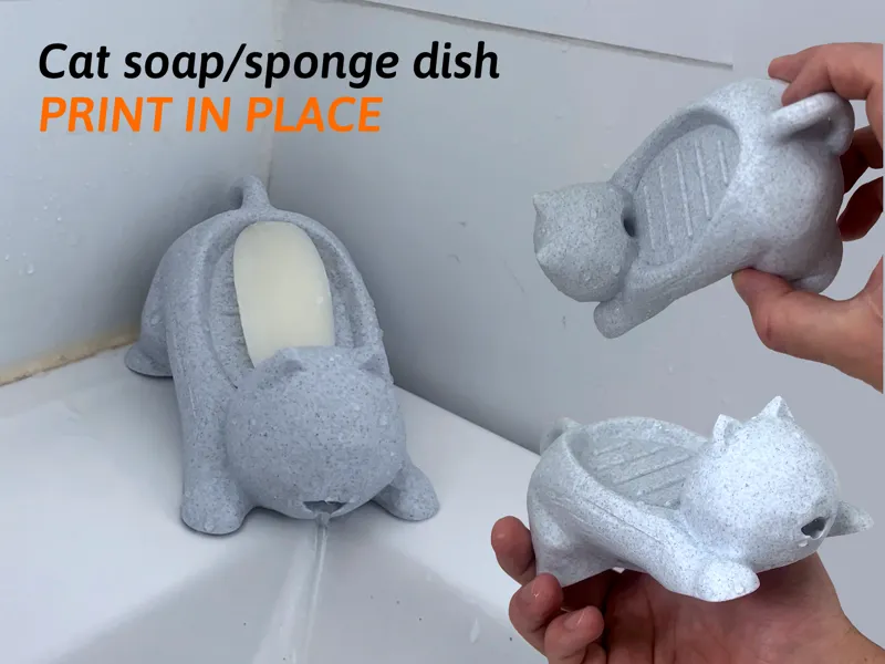 CAT SOAP/SPONGE DISH