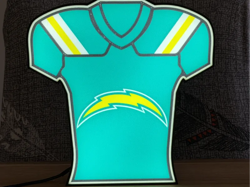 NFL Jersey Lightbox - Los Angeles Chargers