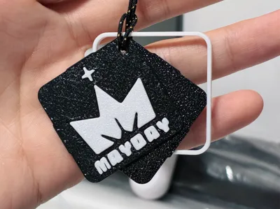 Mayday New Logo Double-Sided Assembly Keychain (Super Exquisite Print Quality)