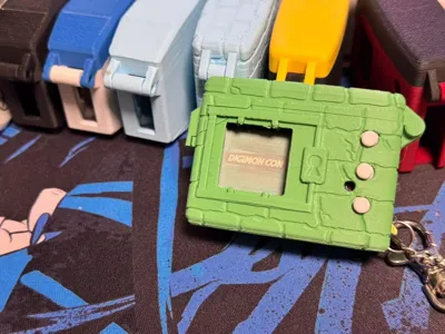 Digital Monster Case with Brick Pattern