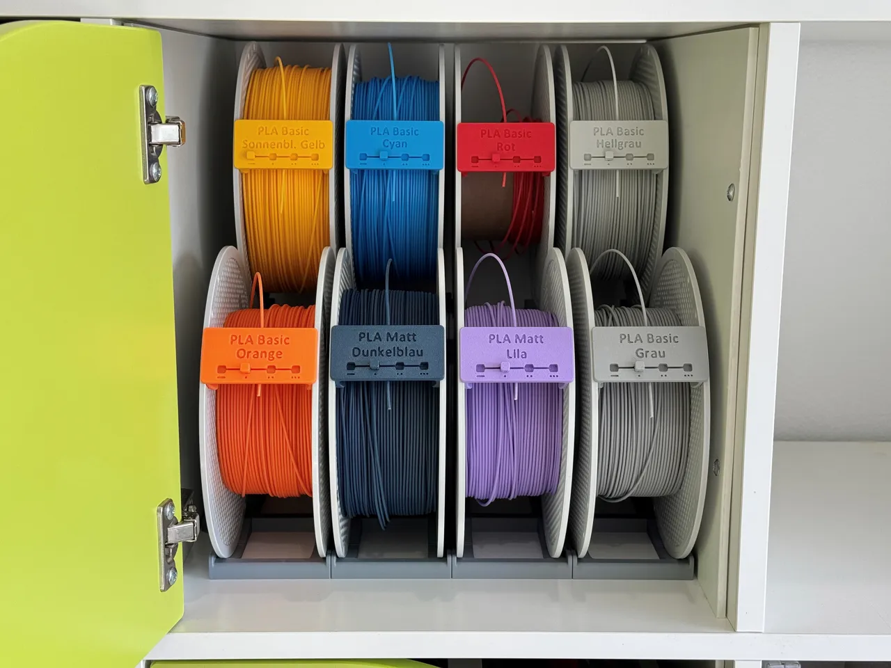 Modular Kallax Spool Holder view 2
