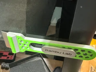 Bambu door handle mount scraper safe blade 