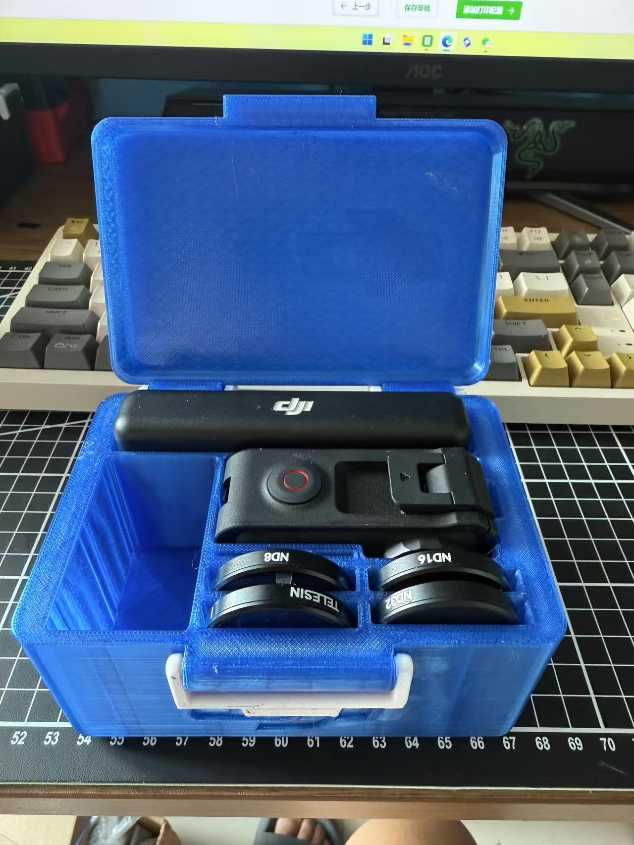 Miniatura 2 do modelo 3D 大疆A5P收纳盒无五金两侧开合盒子