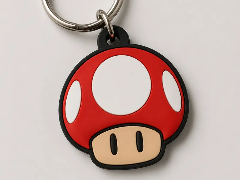 Portachiave a tema Fungo Super Mario