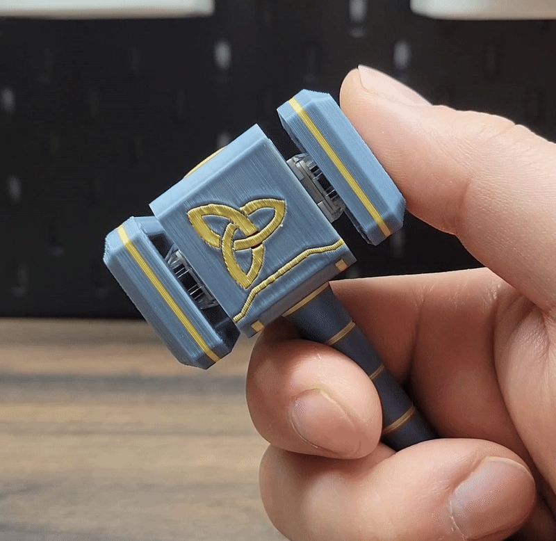 Thor's Hammer Fidget Spinner and Clicker