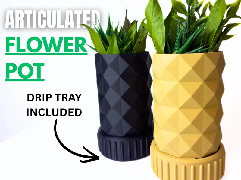 Articulated Flower Pot (scalable)